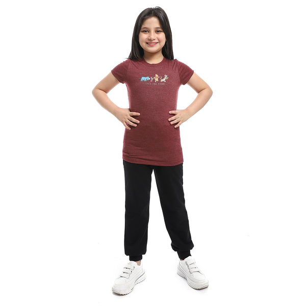 printed-t-shirt-dark-red