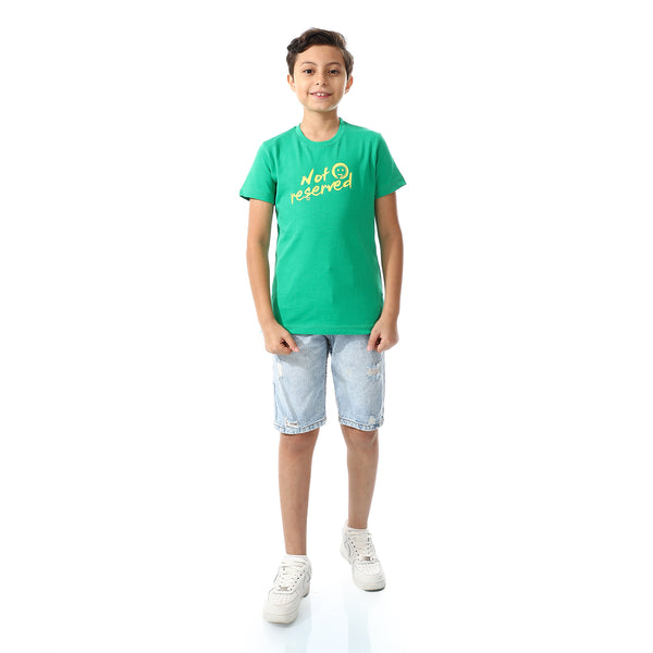 Printed Round Neck T-Shirt For Boys