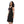 Printed Comfy Black Sleeveless Sleepshirt