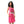 Printed Comfy Hot Pink Sleeveless Sleepshirt
