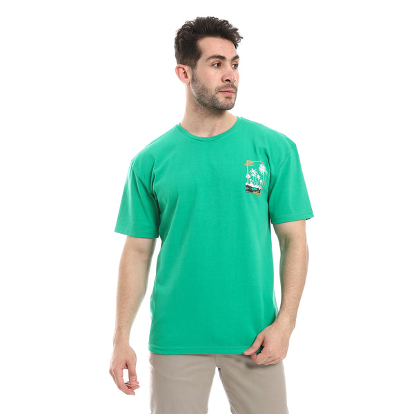 printed_slip_on_green_short_sleeve_summer_tee_