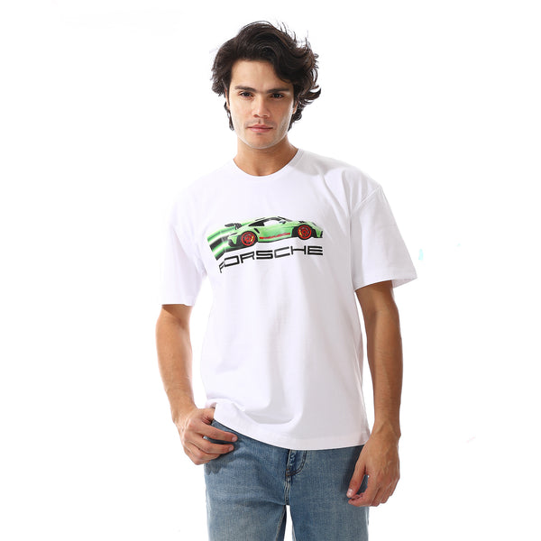 White Comfy Printed T-Shirt