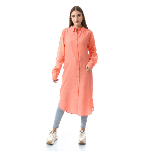 Regular Fit Plain Long Shirt