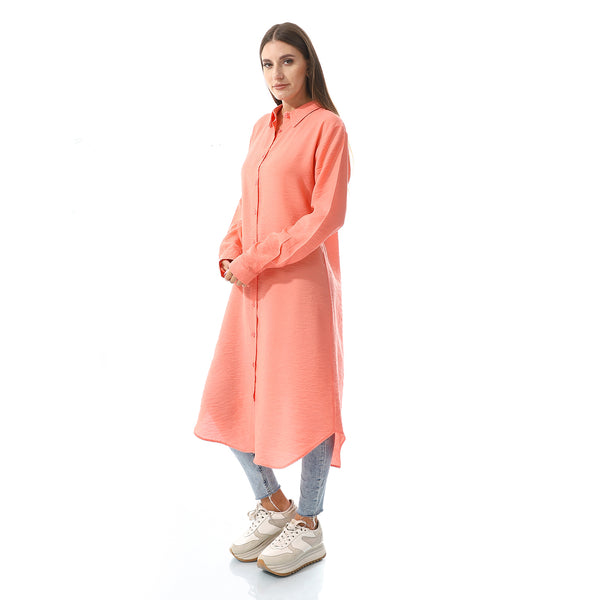 Regular Fit Plain Long Shirt