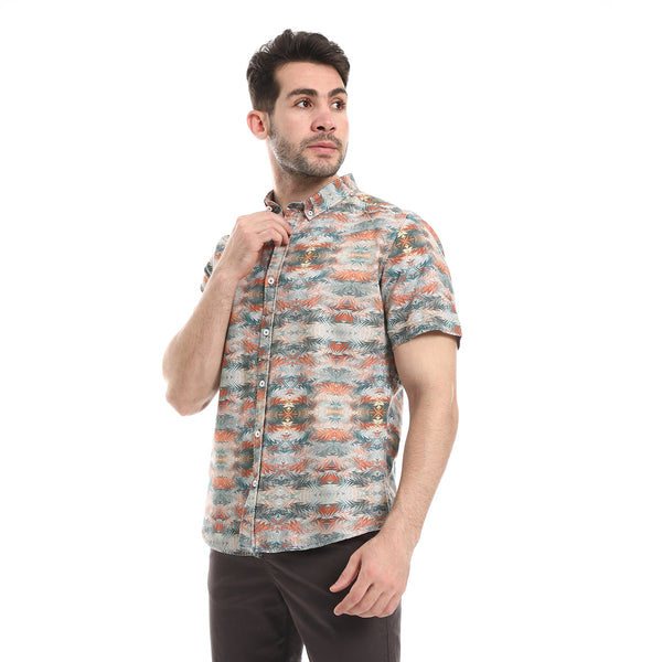 short_sleeves_printed_shirt_gray_