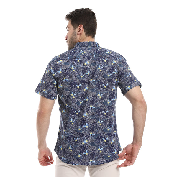 short_sleeves_printed_shirt_yellow