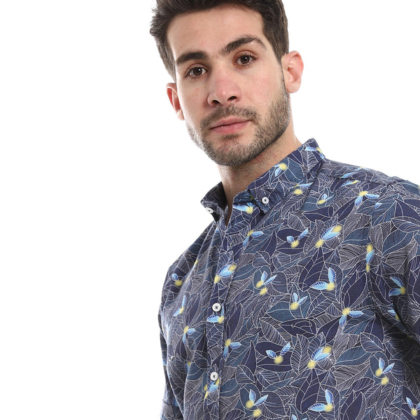 short_sleeves_printed_shirt_yellow