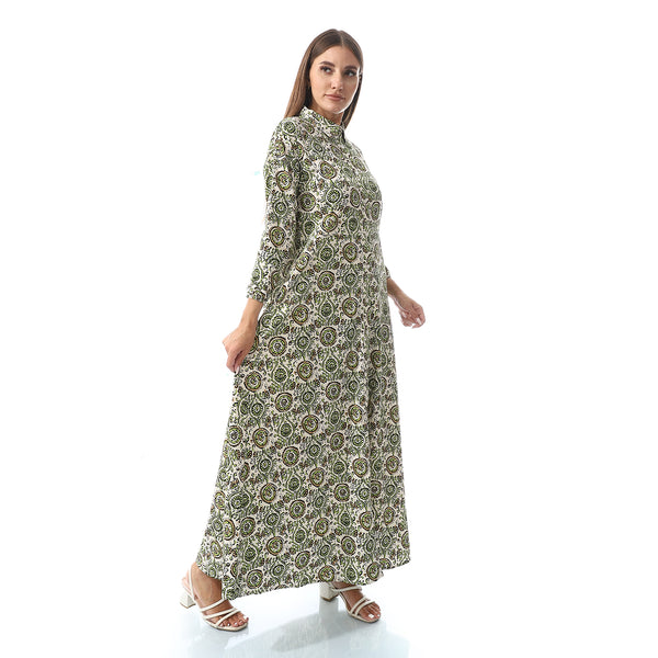 Casual Elegant Cotton Long Dress