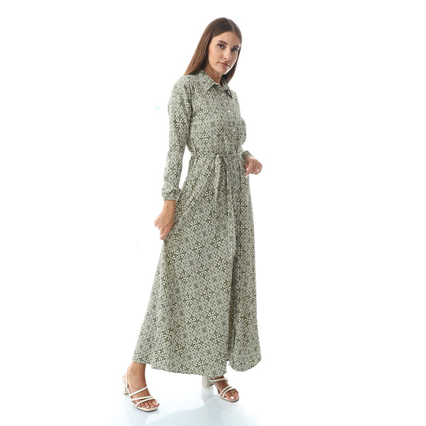 Casual Elegant Cotton Long Dress