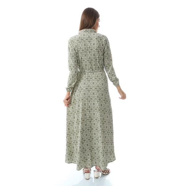 Casual Elegant Cotton Long Dress