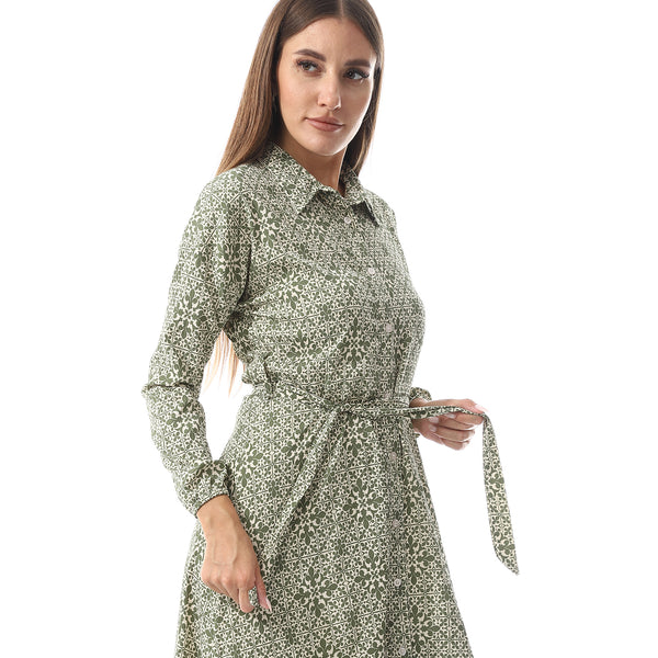 Casual Elegant Cotton Long Dress