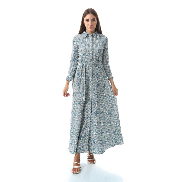 Casual Elegant Cotton Long Dress