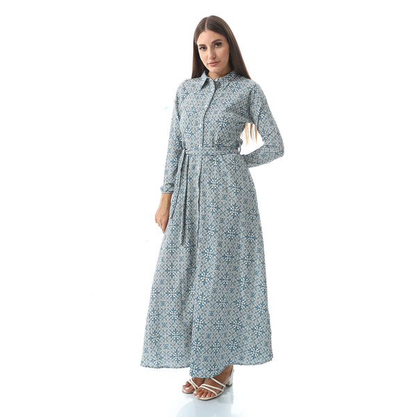 Casual Elegant Cotton Long Dress