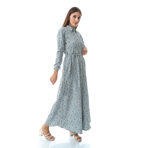 Casual Elegant Cotton Long Dress
