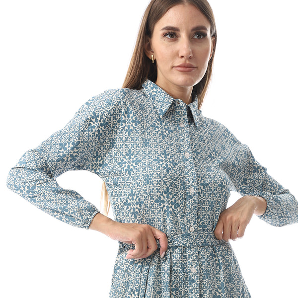 Casual Elegant Cotton Long Dress