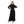 Buttons Down Closure Plain Dress - Black