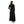 Buttons Down Closure Plain Dress - Black
