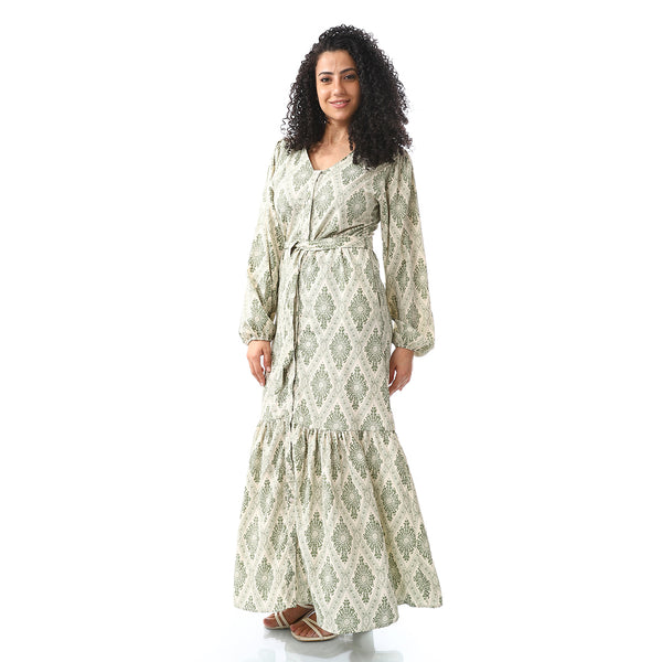 ankle_lengthe_floral_dress_olive