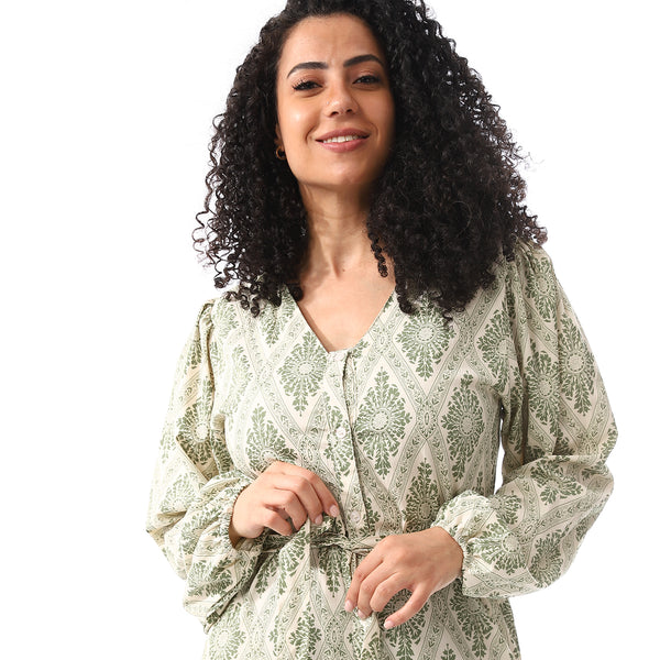 ankle_lengthe_floral_dress_olive
