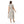 Floral Pattern Sleeveless Dress - Cream Beige & Black