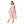 Floral Pattern Sleeveless Dress - Cream Beige & Red