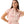 Floral Pattern Sleeveless Dress - Cream Beige & Red