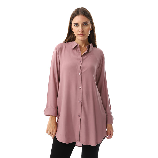 Kashmir Long Sleeves Plain Cotton Shirt