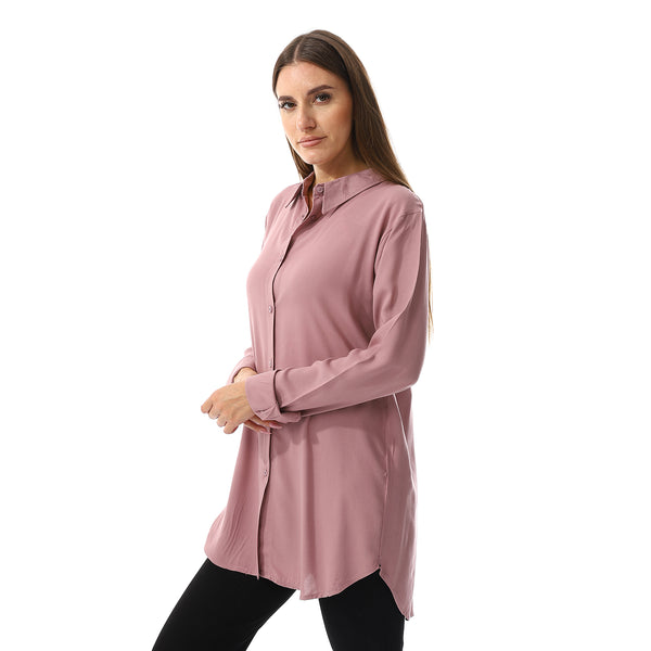 Kashmir Long Sleeves Plain Cotton Shirt
