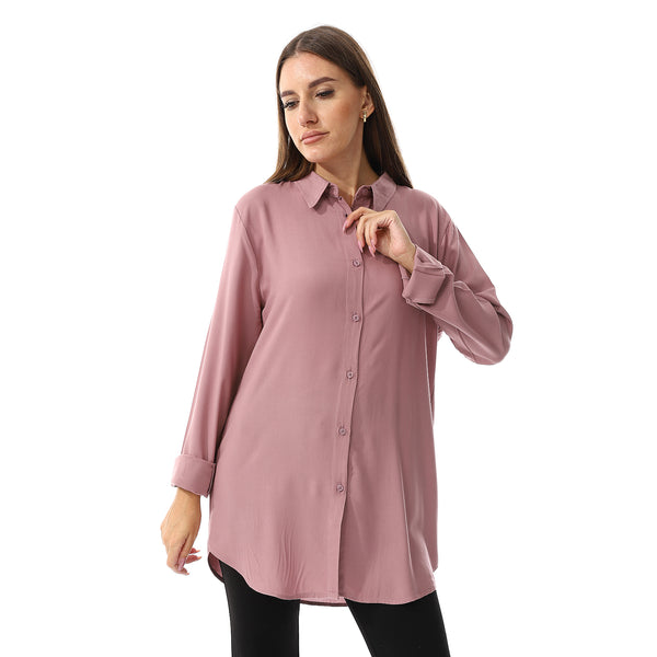 Kashmir Long Sleeves Plain Cotton Shirt