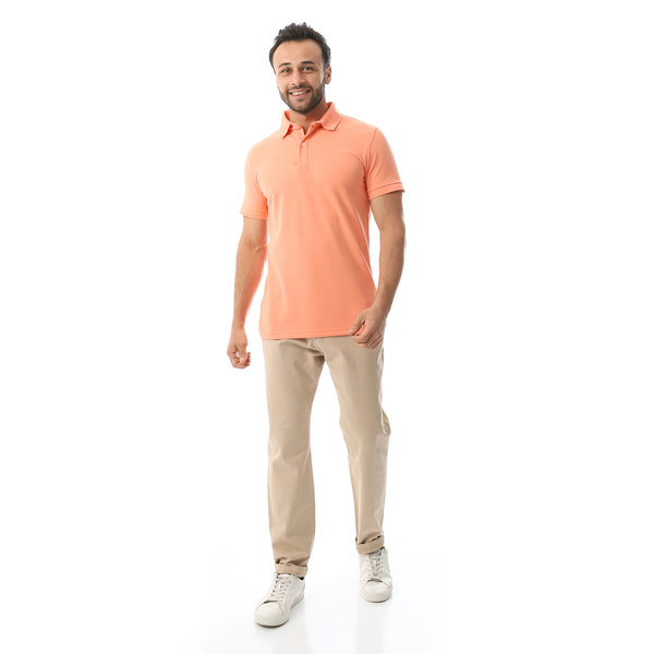 Pique Pattern Polo Shirt