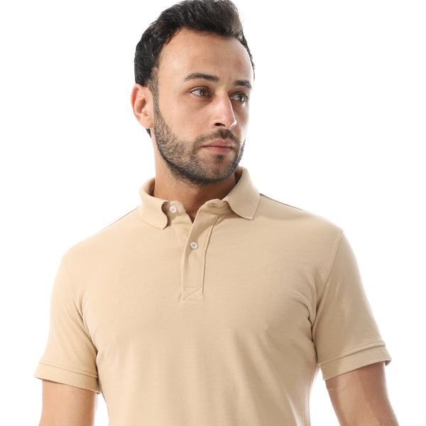 Pique Pattern Polo Shirt