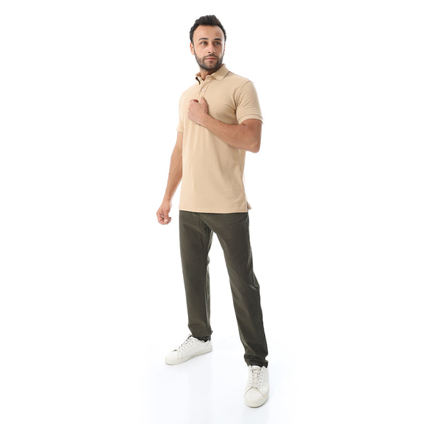Pique Pattern Polo Shirt