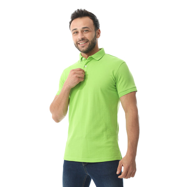 Pique Pattern Polo Shirt