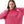 Fuchsia High-Low Knitted Hoodie