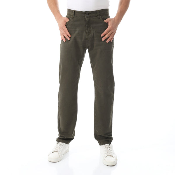 Straight Leg Gabardine Pants