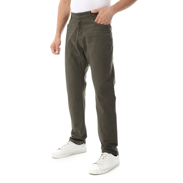 Straight Leg Gabardine Pants