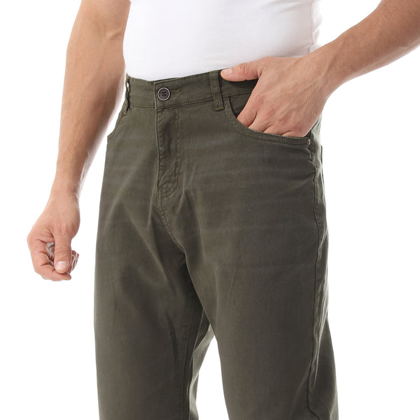 Straight Leg Gabardine Pants