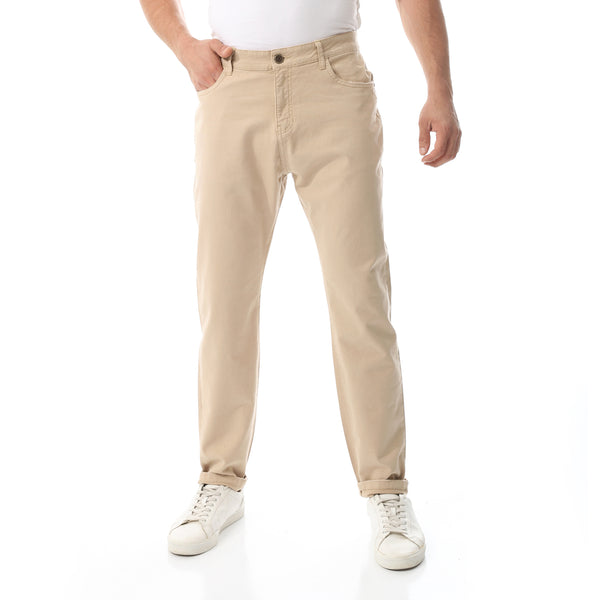 Straight Leg Gabardine Pants