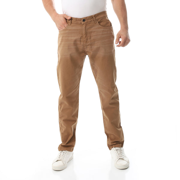 Straight Leg Gabardine Pants