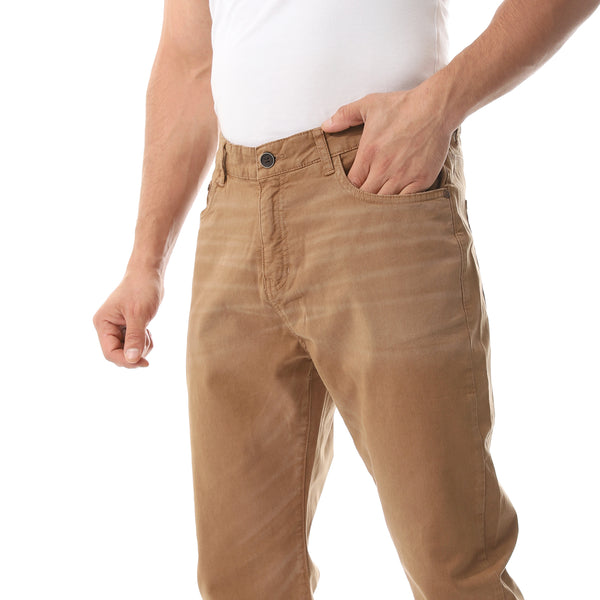 Straight Leg Gabardine Pants