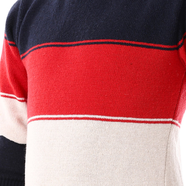 Wide_Stripes_Slip_On_Boys_Pullover_-_Navy_Blue,_Red_&_Off_White