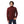 Ribbed Neck & Trim Zipper Sweater - Burgundy
