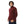 Ribbed Neck & Trim Zipper Sweater - Burgundy