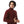 Ribbed Neck & Trim Zipper Sweater - Burgundy