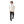 Ribbed Neck & Trim Zipper Sweater - Off White