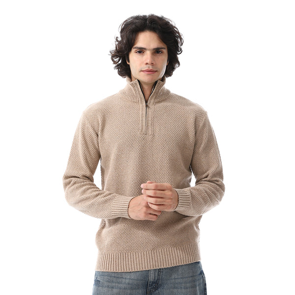 Beige_Long_Sleeves_Knitted_Sweater