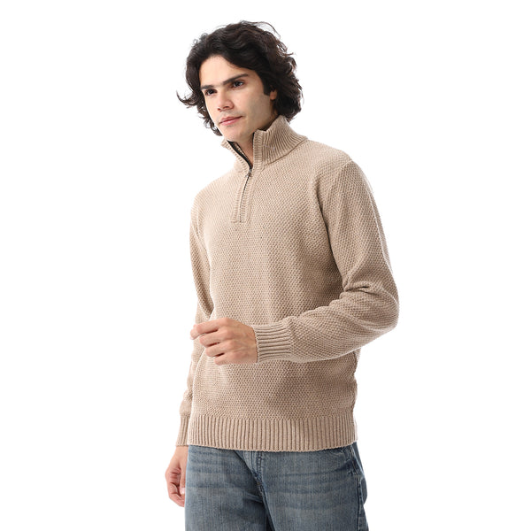 Beige_Long_Sleeves_Knitted_Sweater