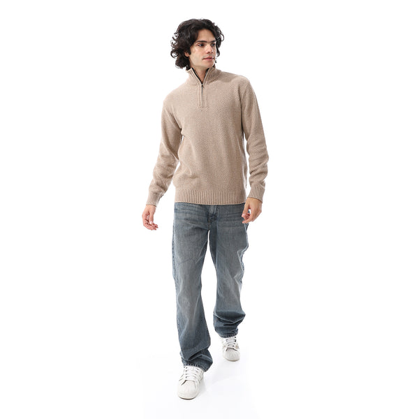 Beige_Long_Sleeves_Knitted_Sweater