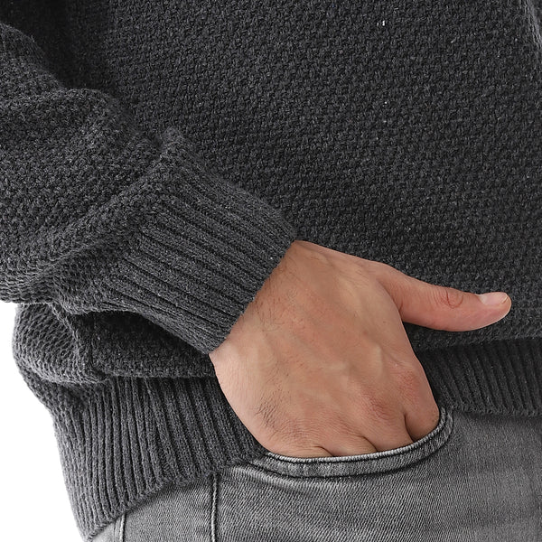 Dark_Grey_Long_Sleeves_Knitted_Sweater