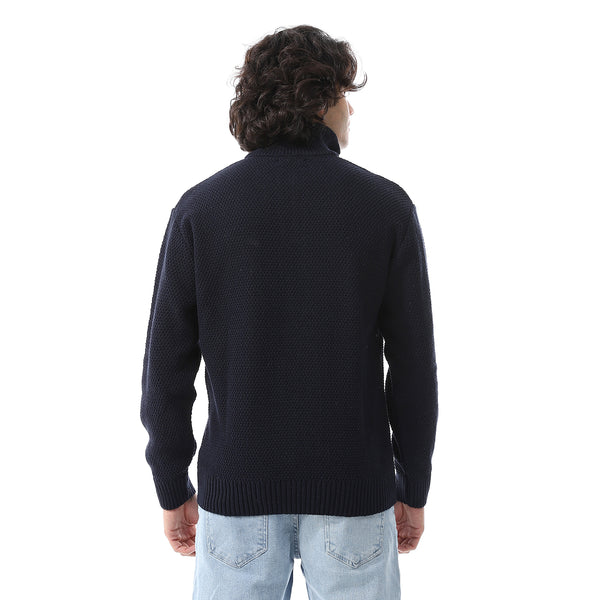 Navy_Blue_Long_Sleeves_Knitted_Sweater